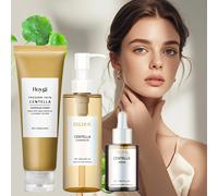 TEMU Set de 3 Piezas Centella Asiatica: , Aceite Desmaquillante y Leche Limpiadora - Hidratación Refrescante para Todo Tipo de Beige , en Tono , Poros e . Regalo para Novias, Madres o