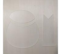 TEMU Set de 3 plantillas acrílicas diseñadas para monederos , ideal para amantes del patchwork y un regalo, para proyectos de costura