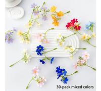 TEMU Set de 30 Cabezas de Flores de Lilas Sintéticas en Varios Colores, Perfectas para Proyectos, Decoraciones de y Arreglos para el Hogar o Fiestas. Flores Tienen un Muy Realista