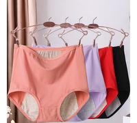 TEMU Set de 4 bóxers para mujer, de cintura y a prueba de fugas para uso menstrual, bóxers cómodos para mujer