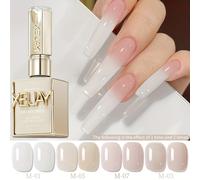 TEMU Set de 4 esmaltes de uñas en gel de 15 ml, kits de esmalte de gel semipermanente, todo para kit de manicura, LED, vernis, nail art, regalo para salón en casa para mujeres