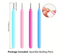 TEMU Set de 4 herramientas de quilling de papel para enrollar y , que un bolígrafo de aguja de quilling, ideal para álbumes de recortes y para crear flores 3D, junto con pinzas y agujas de alfiler