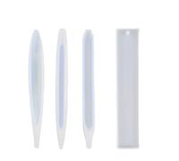 TEMU Set de 4 moldes de resina epoxi para marcapáginas, perfectos para manualidades, formas variadas con dijes decorativos, una opción de regalo única para y de , ideal para resina