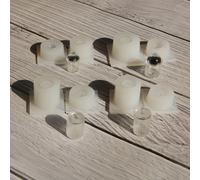 TEMU Set de 4 Tarros Pequeños, Kit de Moldes de Silicona Epoxi Miniatura de para Mini Botellas Hechas a con y Moldes Líquidos de Resina 3D