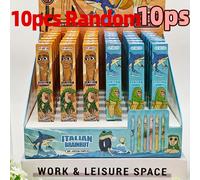 TEMU Set de 5/10 piezas, Bolígrafo Tung Tung Tung con diseño adorable, ideal para aprender, uso en , regalos, obsequios , empaquetado individual