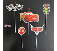 TEMU Set de 5 piezas / Disney Cars , hermoso adorno de con estampado, para la decoración de , un lindo regalo para