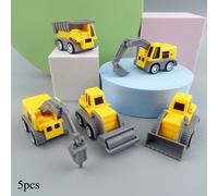 TEMU Set de 5 Vehículos de Juguete Educativos Incluyendo una Excavadora, Grúa y Camión Volquete (Selección Aleatoria), para Regalos de Halloween y Navidad, Adecuado para Juegos y Actividades de