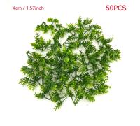 TEMU Set de 50 Pequeñas Plantas Artificiales de Plástico, con que Imitan de Agua, Perfectas para Mejorar Paisajes en Miniatura y Decoración Festiva del Hogar