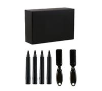 TEMU Set de 6 Lápices Rellenadores de Barba para Hombre con Cepillo, Lápiz de Barba Impermeable, Ideal para Barberías y Salones de Belleza en Casa.