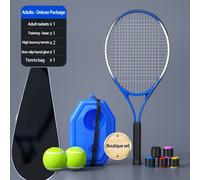 TEMU Set de 6 piezas, Entrenador de de tenis, una raqueta, una base con cuerda, una pelota de y equipo de entrenamiento portátil para fitness y deportes al .