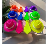 TEMU Set de 6 Sombreros de Copas de Plástico + 6 Pajaritas de Plástico, Ideal para Fiestas de , , , Accesorios para Fotomatón para Halloween, Navideños y Suministros para Fiestas Halloween y Navidad