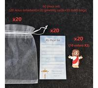 TEMU Set de 60 piezas - de Estatua | Diseño Inspirador de Tarjetas de Oración ", Mi , " Para Pascua, Navidad, Acción de Gracias - Regalo Para la