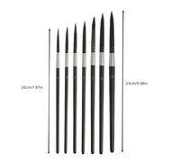 TEMU Set de 7 pinceles de acuarela para cabello de - calidad para artistas, ideal para principiantes y artistas de gouache, con una punta redonda de Black Swan