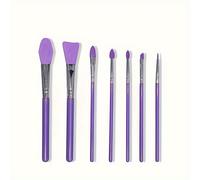 TEMU Set de 7 pinceles de silicona para aplicar resina UV, con epoxi y maquillaje en crema