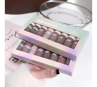 TEMU Set de 8 Líquidas de , Acabado Aterciopelado Nude, Deslizamiento + Fácil Difuminado, , No , Duradero, Adecuado los Beige , Regalo de Navidad y Halloween para Mujeres