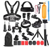 TEMU Set de accesorios para cámara deportiva DJI/ X5/X4/X3 25 en 1 | palo selfie estable de , soporte colgante para pecho, , y estuche de transporte - Adecuado para Gopro Hero 13/12/11/10/9/8/7