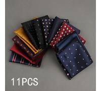 TEMU Set de accesorios para traje de hombre de 11 piezas con pañuelo de bolsillo y pañuelo de