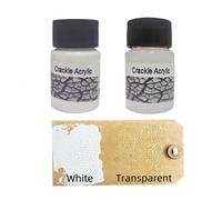 TEMU Set de Acrílico Metálico Crackle, Pintura Acrílica Transparente Crackle, Pintura Decorativa Pintada a , Pasta de Moldeo con Crackle, un para Artistas (20 ml/Color)