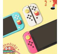 TEMU Set de Adorables Tapas de Silicona para , con Diseños de Hamburguesa y , Cubiertas Suaves Compatibles con Switch/Oled/Switch Lite, 4 unidades
