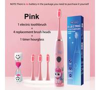 TEMU Set de Batería para Cepillo de Dientes Eléctrico : 4 Cabezales de Repuesto + 1 Reloj de Arena con Temporizador, : N604