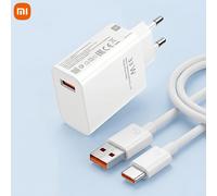 TEMU Set de Carga Rápida Xiaomi de 33W Versión Internacional con Cable USB-A a USB-C de 1M Compatible con 33W/27W/15W