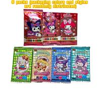 TEMU Set de Cartas Coleccionables Edición Sanrio - 15 de 30 Cartas | Colores y Estilos Aleatorios, 5 Cartas por Paquete | Diseños de Personajes Originales, y Estilos Vibrantes, un para Fans de Sanrio