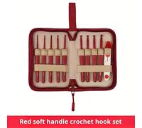 TEMU Set de Crochet de 10 piezas con Mango - Ganchos de Metal Duraderos, Tijeras, Agujas y para Tejer, Crochet, Fabricación de Bolsos, de Bufandas, Construcción