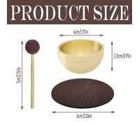 TEMU Set de Cuenco Tibetano Mini - Un Cuenco de Sonido Portátil para Meditación, Ideal para Yoga, Meditación, Concentración, Sanación, del Chakra del , Relajación y Crecimiento