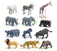 TEMU Set de de Simulación, que Modelos de un Tigre, León y Oso , Diseñados como Decoraciones Estáticas de Escritorio y Juguetes Educativos.