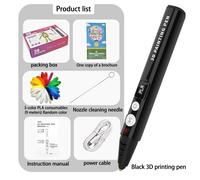 TEMU Set de Lápiz de Impresión 3D - Un Lápiz 3D Multifuncional Profesional que con una Fuente de Alimentación USB, Ajuste Digital y Control de , para Doodle Art, Navidad, Halloween y Acción de Gracias