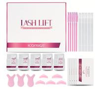 TEMU Set de Lifting de Pestañas, ICONSIGN Set de Permanente de Pestañas para Resultados Profesionales en Salón, Pestañas Rizadas de Larga Duración (8 Semanas), Ideal para Aplicación en Salón