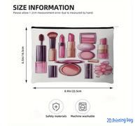 TEMU Set de Maquillaje Cosmético Premium en Color Rosa Blush, una Paleta de Base y un Elegante Bolso de Compras, para Uso Diario, Fiestas y Viajes.