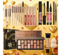 TEMU Set de Maquillaje para Mujer, Kit Cosmético Completo para Adolescentes, Paleta de de Ojos de 16 Colores, Regalo para Mujeres en Varios Festivales, Presente Romántico para de San Valentín