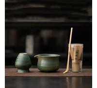 TEMU SET DE MATCHA - de Bambú con 80 Puntas Divididas a & para el Tea Esmaltado en Con /Soporte - Herramientras Para Mezclar Matcha, Latte y Meditación Zen, Regalo Ideal Navideño o del Agradecimiento