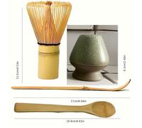 TEMU Set de Matcha para Halloween, Navidad y Acción de Gracias - Set de Regalo de Té Verde Matcha, Herramientas de Matcha, Cuchara Tradicional, de Matcha, Soporte de Matcha de Cerámica - de Regalo