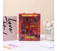 TEMU Set de Papelería de Marvel -Man, Regla, Lápices y un Cuaderno de Dibujo , de Regalo de Material de Oficina, para Navidad, San Valentín, Acción de Gracias, Pascua y Halloween.