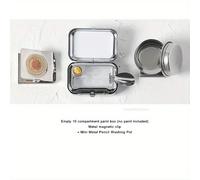 TEMU Set de pintura acuarela de viaje Mini de pintura portátil Dispensador de pintura acuarela Set de paleta de acuarela 10/16 cuadrículas vacía de acuarela Lápiz de Libro de dibujo Pluma de agua