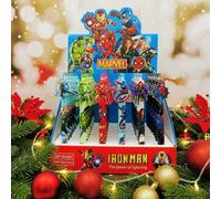 TEMU Set de Regalo Bolígrafos Gel Marvel Superhéroes: 48 Piezas Oficiales Coleccionables (Iron Man, , América) con 0.5mm | para Navidad y Año