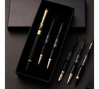 TEMU Set de Regalo Premium para Pluma Estilográfica de 7 Piezas - , Diseño Elegante con Cabezas de Negras, 6 Tamaños Diferentes de Punta