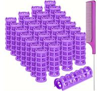 TEMU Set de rizador de pelo de 28 piezas y un peine de acero con pinzas para