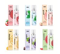 TEMU Set de Spray Refrescante para el con Frutas (6 piezas) - 5 Frutas Diferentes + 1 Sabor de Sin Alcohol, Refrescante y No Irritante, para Elegir, Portátil Diario para Viajes, Empieza Tu Viaje de