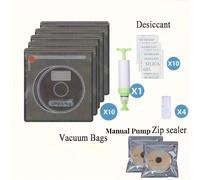 TEMU Set de vacío para almacenar filamento de impresión 3D reutilizable que bloquea , una bolsa de secado con desecante, clip de y bomba, que mide 11.8 por 13.4 pulgadas