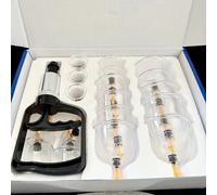 TEMU Set de ventosas de vacío de varios tamaños de 18 piezas con bomba de y instrucciones detalladas - Kit de ventosas portátil para terapeutas de masaje, que ventosas de succión de vacío