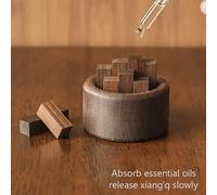 TEMU Set Difusor de de Madera - Dispensador de Circular de para Hogar, Oficina, Estudio - Cilindro de Gradual de , Sin Llama, Sin Baterías - Soporte Decorativo para Aceites Esenciales, Accesorios