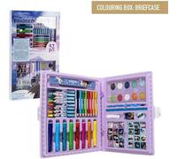 TEMU Set Papelería Coloreable Frozen - Incluyen Múltiples Accesorios Escolares - Diseño con Licencia Oficial Infantil Frozen - Para Colorear y Escribir Uso Diario