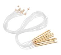 TEMU Set para principiantes de ganchillo tunecino para adultos, con un gancho de 120 cm de largo con cable, ideal para proyectos de mantas afghanas de ganchillo tunecino, de bambú , para con