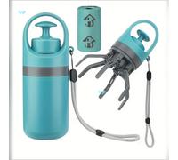 TEMU Set Portátil de Recogedor y Dispensador de Excrementos de Perro | Plástico, Ideal para Mascotas al , Sin Batería