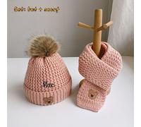 TEMU set un sombrero y una bufanda con bordado artesanal, lo que te personalizarlo con tu o texto. de tela de calidad, es , y agradable , lo que lo adecuado para , los viajes diarios.