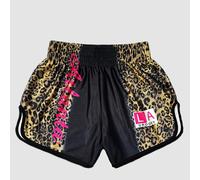 TEMU Shorts de Boxeo para Hombre con Estampado de Leopardo y Detalles Rosas - Ajuste Holgado en Tejido No Elástico, Bolsillos y Lavables a para Entrenamiento, Gimnasio, Uso Diario