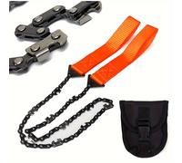 TEMU Sierra de de Acero de Tungsteno - Cadena de Alambre Portátil para al , Corte de Madera y Camping